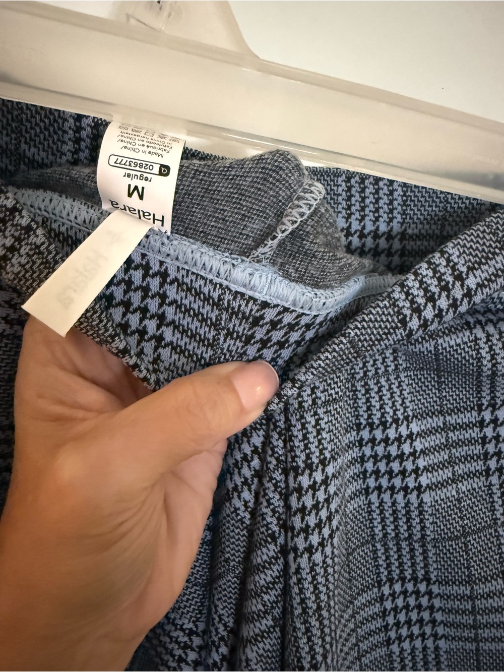NWT HALARA Blue Plaid A-Line Midi Skirt - Picture 9 of 10
